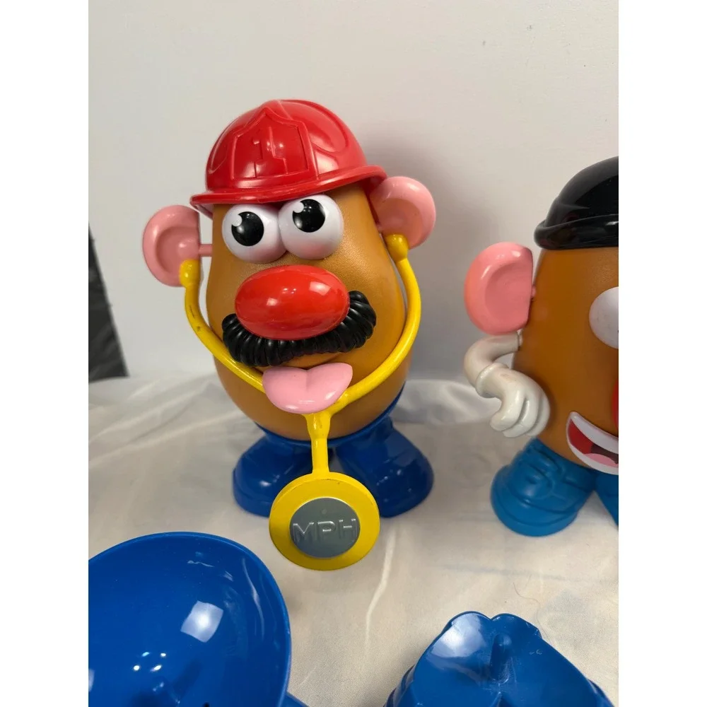 Vintage Playskool Mr Potato Head Lot 3 Bodies Accessories Fireman Princess Toy 1